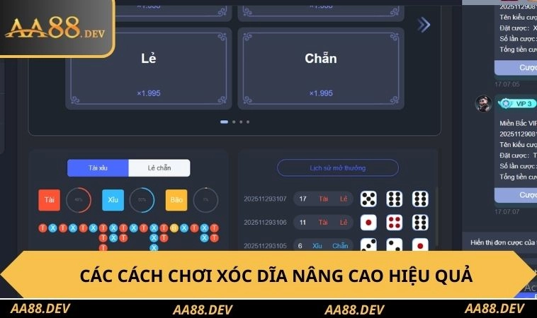 Các cách chơi xóc dĩa nâng cao hiệu quả
