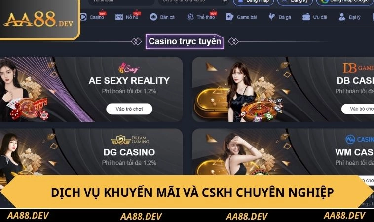 Dịch vụ khuyến mãi và chăm sóc hội viên chuyên nghiệp