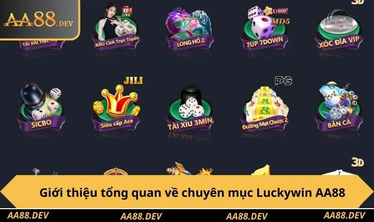 Giới thiệu tổng quan về chuyên mục Luckywin AA88