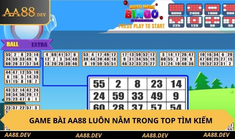 Những điều làm cho game bài AA88 luôn nằm trong top tìm kiếm