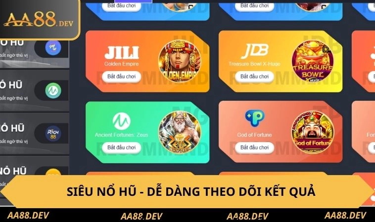 Siêu Nổ Hũ - Dễ Dàng Theo Dõi Kết Quả Và Đưa Ra Quyết Định