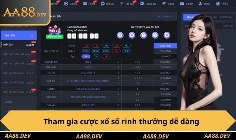 Tham gia cược xổ số rinh thưởng dễ dàng